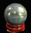 Flashy Labradorite Sphere - Great Color Play #37680-1